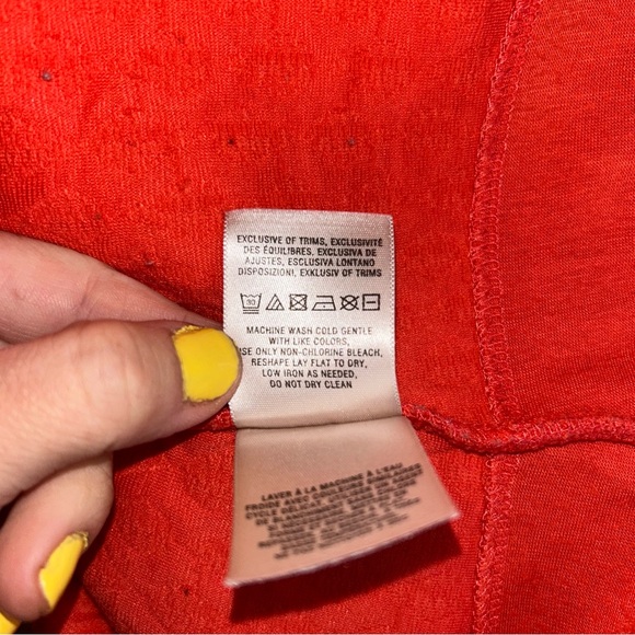 Women’s size XS Maeve Anthropologie Coral Caye Scalloped Hem Cut Out Dress - Picture 11 of 14